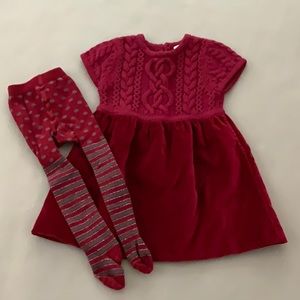 Hanna Andersson dress and tights